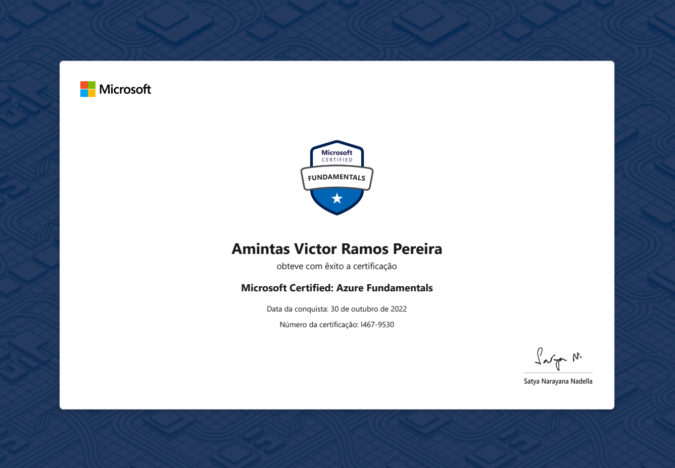 Certificação Azure Fundamentals (AZ900)
