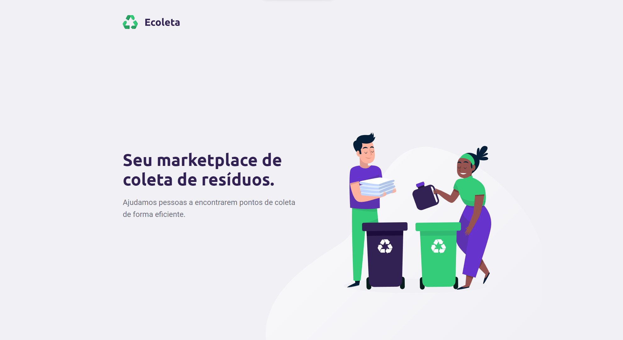 Ecoleta: Seu marketplace de coleta de resíduos.