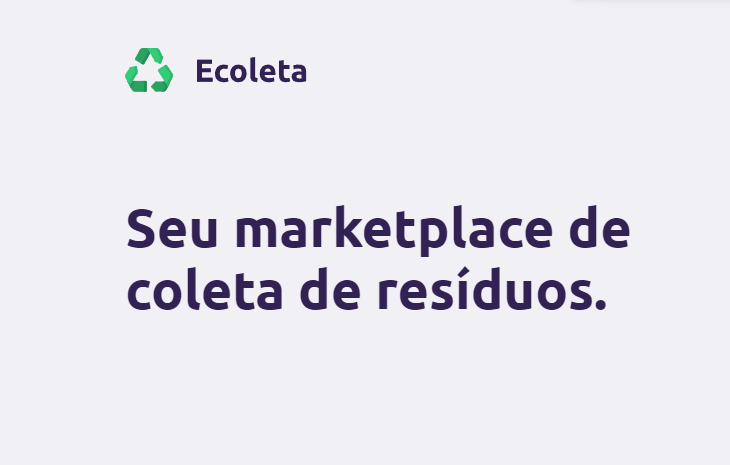Ecoleta: Seu marketplace de coleta de resíduos.